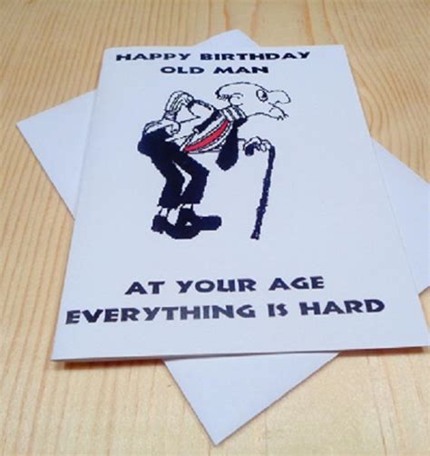Old Man Funny Birthday Card