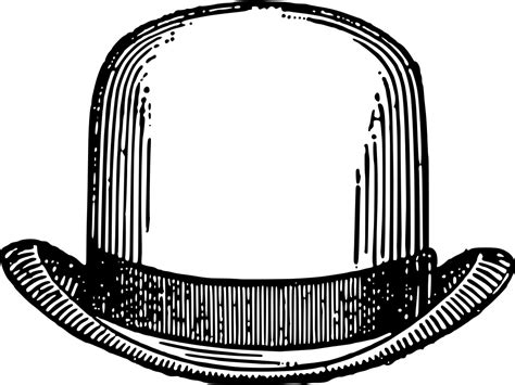 Onlinelabels Clip Art Bowler Hat