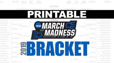Printable Ncaa Tournament Bracket For March Madness 2019 Athlonsports
