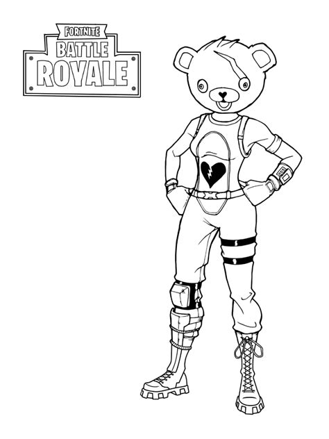 Peely, black knight, raven, fishstick, archetype, battle hound and all other characters in perfect print size. Rifle Scar Fortnite Coloring Page - Free Printable ...
