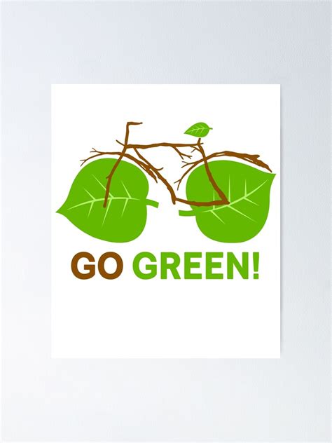 Poster Go Green Coretan