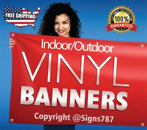 2 X 7 Custom Vinyl Banner 13oz Full Color Free Design Included Ebay