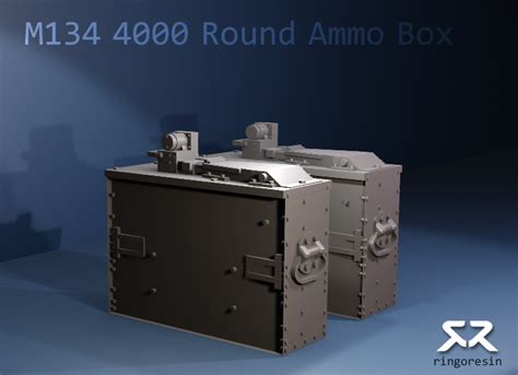 M134 Minigun 4000 Round Ammo Box X2