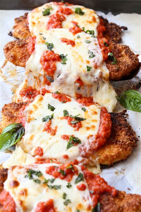 You can't have chicken parm without some marinara sauce too. Easy Chicken Parmesan Recipe - Valentina's Corner