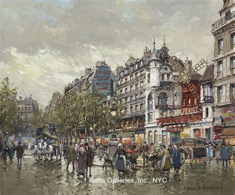 Le Moulin Rouge à Montmartre Paris En 1900 Antoine Blanchard