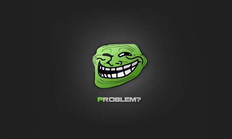 Download Green Trollface Rage Meme Wallpaper