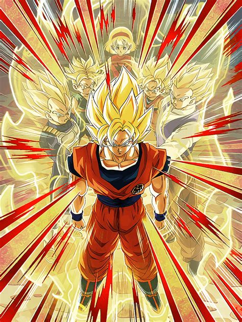 Free Download Dokkan Battle Lr God Goku Dbz Dokkan Battle Hd Phone