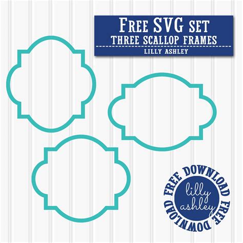 Free SVG Files Scallop Frame Set