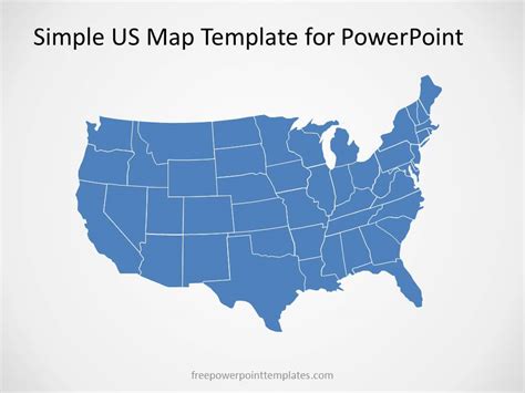 Editable Us Map With States For Powerpoint