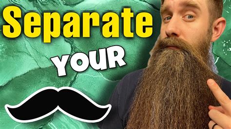 How To Separate Your Mustache From Your Beard Demonstrated YouTube