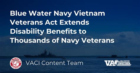 Blue Water Navy Vietnam Veterans Act Extends Disability Benefits To