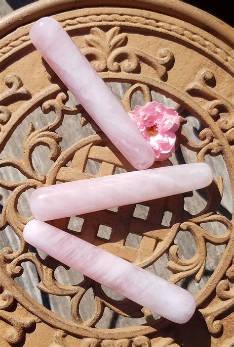 Rose Quartz Crystal Massage Wand Crystal Yoni Stone Gemstone Magic