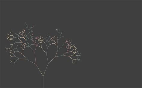 Wallpaper Trees Minimalism Branch Leaf Flower Line Computer