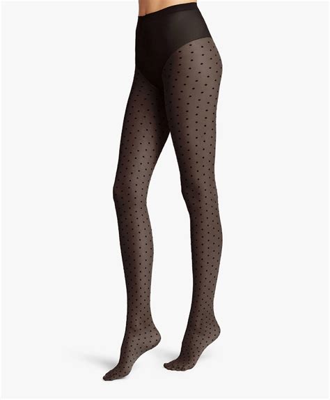 damen wolford beatrice polka dot tights opaque polka dot patterned winter pantyhose mode €59 2