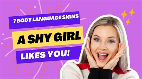 7 Body Language Signs A Shy Girl Likes You Youtube