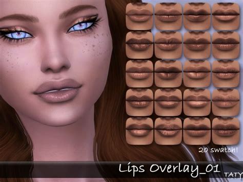 Lips Overlay 01 At Taty Eámanë Palantír Sims 4 Updates