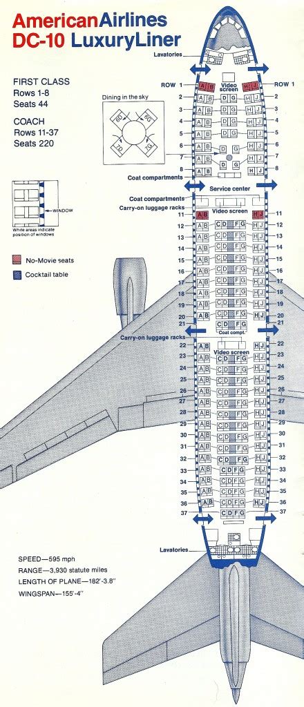 Airplane Seating Map