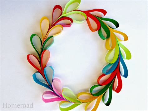 Paper Heart Wreath For Valentines Day Homeroad