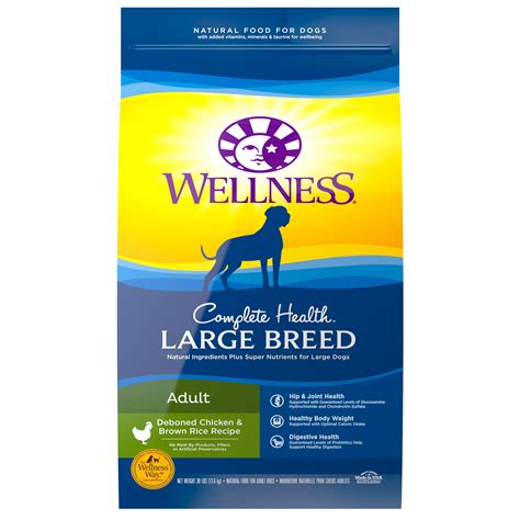 The wellness pet products are manufactured in the usa by the parent company, wellpet llc. Complete Health Large Breed Adult | Wellness Pet Food
