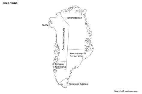 Mapas De Muestra Para Groenlandia Blanco Negro Greenland Map Map