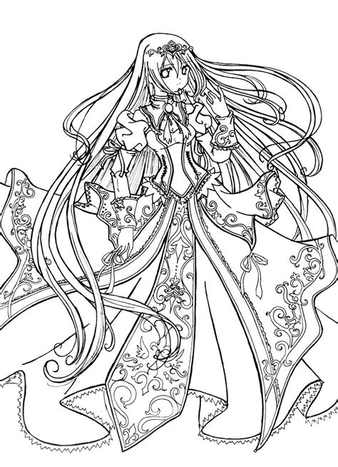 Anime Princess Coloring Pages For Girls