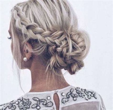 33 Gorgeous Updo Braided Hairstyles For Any Occasion Promhoco Hair Wedding Updo Hairstyles