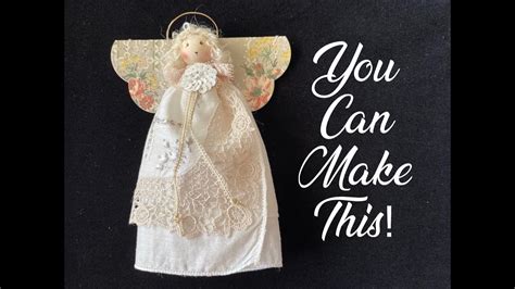 How To Make A Vintage Handkerchief Angel Christmas Ornament Youtube
