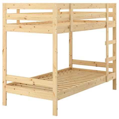 Rumah 1 tingkat ataupun 2 tingkat? MYDAL Rangka katil 2 tingkat, kayu pain, 90x200 cm - IKEA