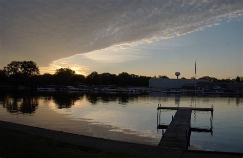Nothing Like A Beautiful Sunrise Where The Mchenry Riverwalk Meets The