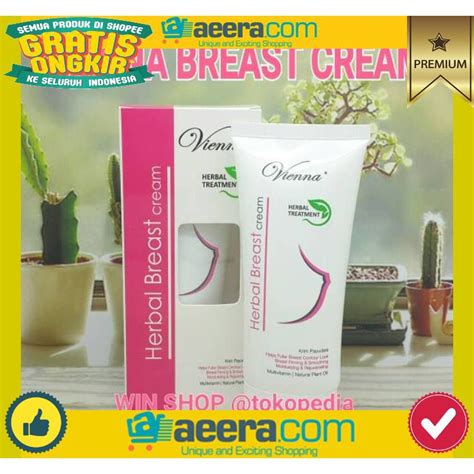 jual vienna breast cream bpom pembesar pengencang payudara shopee indonesia