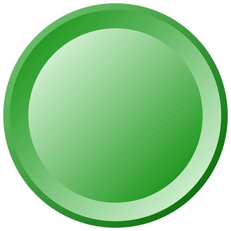 Green Round Button Icon Free Download Transparent Png Creazilla