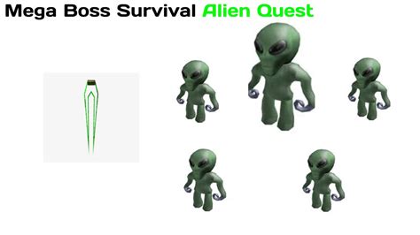 Completing The Alien Quest In Mega Boss Survival Youtube