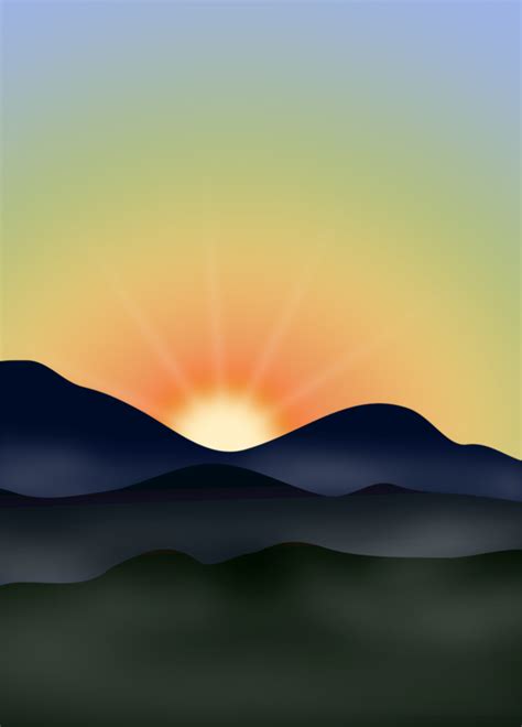 Sunrise Over Mountains Clipart 10 Free Cliparts Download Images On