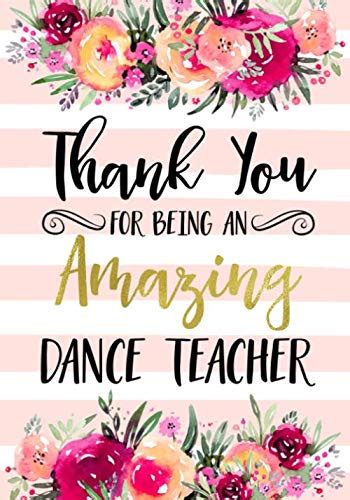 Download Thank You For Being An Amazing Dance Teacher Dance Teacher