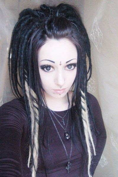Goth Synthetic Dreads Goth Hair Gothic Hairstyles Dread Hair Extensions