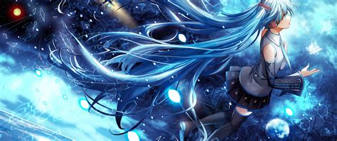 2560x1080 Vocaloid Hatsune Miku Stars 2560x1080 Resolution Wallpaper