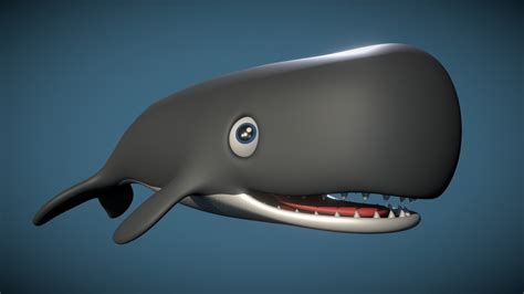 cartoon whale 3d model by 3dsmartphone [aea7282] sketchfab