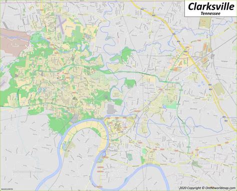 Clarksville Map Tennessee Us Discover Clarksville With Detailed Maps