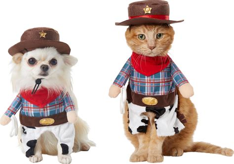 Frisco Front Walking Cowboy Dog And Cat Costume X Small