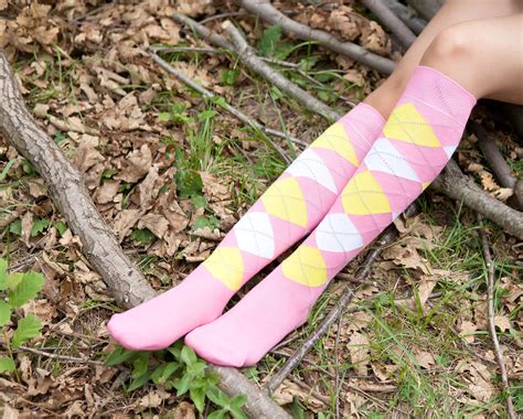 Women S Pink Candy Knee High Socks Socks N Socks