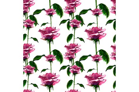 Seamless Pattern Roses Graphic By Kakva Creative Fabrica