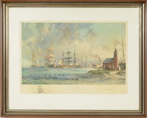 John Stobart Signed Lithograph With Rare Limited Edition Pencil Drawing