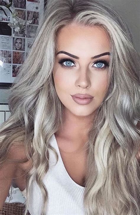 The best blonde hairstyles modeled by our favorite celebrities. Gray hair color ideas 2018-2019 : Long Hair Tutorial