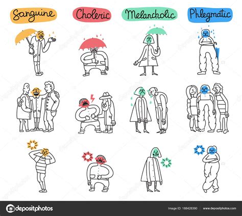 Temperament Types Set Stock Vector Image By ©macrovector 188428390