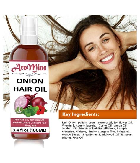 Aromine Onion Herbal Hair Oil For Hair Regrowth Therapy 200 Ml Pack Of