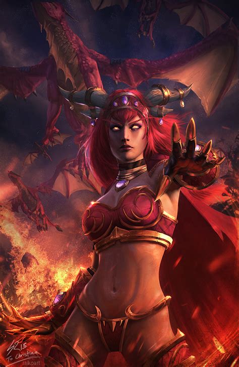 Alexstrasza The Life Binder World Of Warcraft Fantasy Women Warcraft