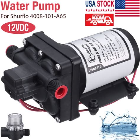 Rvcamper And Marine 12v Fresh Water Pump 30 Gpm For Shurflo 4008 101