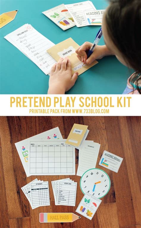 Pretend Play Printable School Kit Inspiration Made Simple School