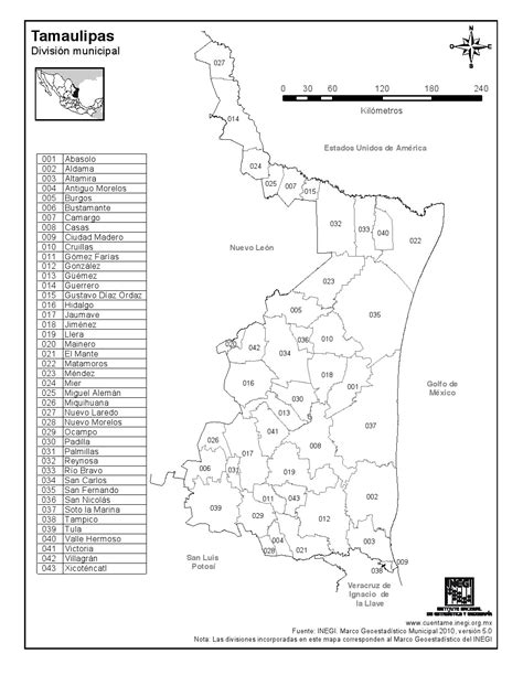 Mapa Para Imprimir De Tamaulipas Mapa De Municipios De Tamaulipas