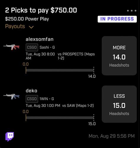 the daily fantasy hitman on twitter csgo play for prize picks tuesday august 30th promo
